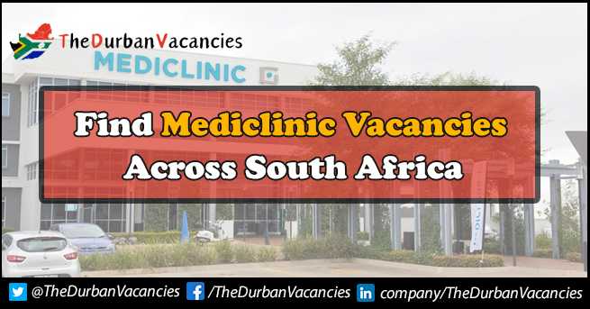 Mediclinic Vacancies