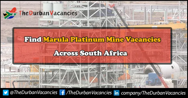 Marula Platinum Mine vacancies
